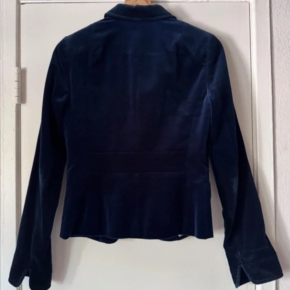 J. Crew Velvet Blazer Sz 2 - Picture 2 of 2